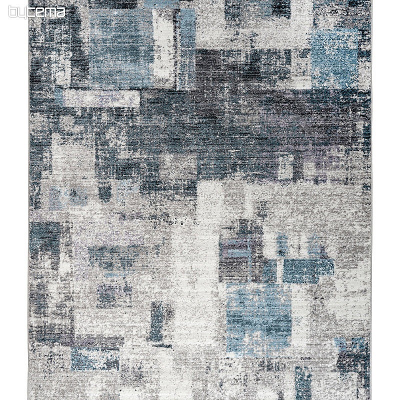 Tapis moderne MEDELLIN 407 argent / bleu
