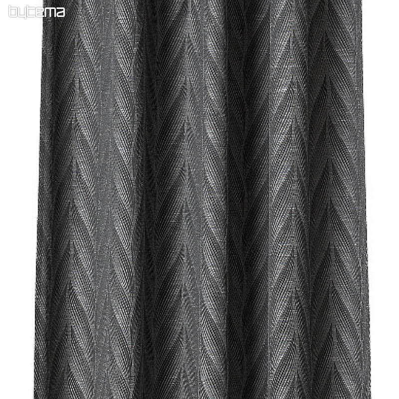 Rideau décoratif PAJA noir-gris 146x245