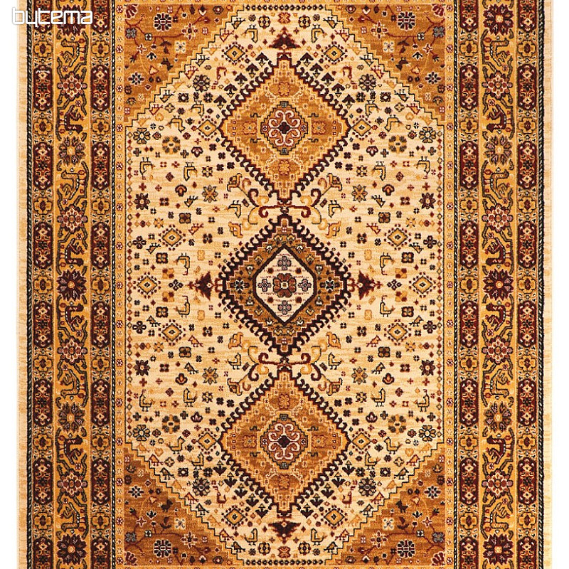 Tapis de luxe en laine PRAGUE géométrique beige