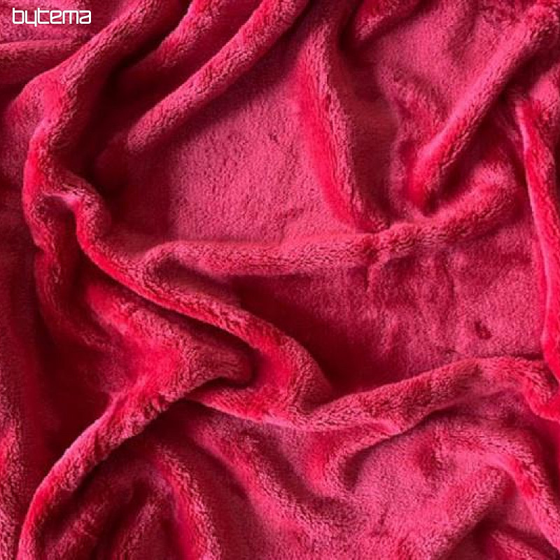 Drap microflanelle SLEEP WELL bordeaux