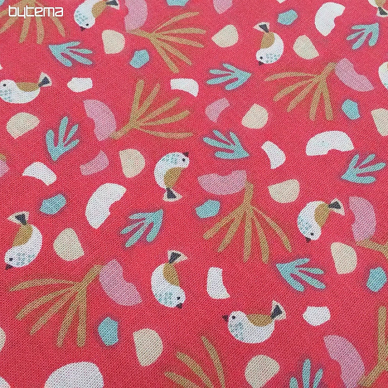 Tissu coton LIPO OISEAUX