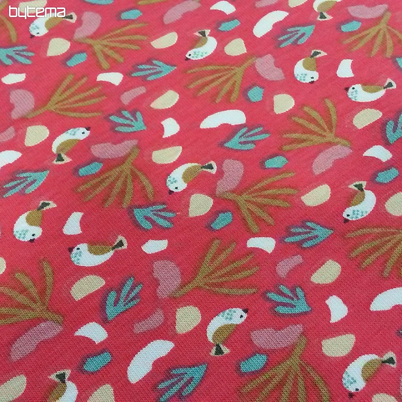 Maille coton LIPO OISEAUX