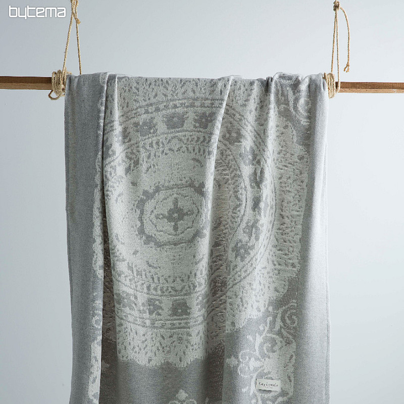 Plaid LUXE ROSIERS st. gris