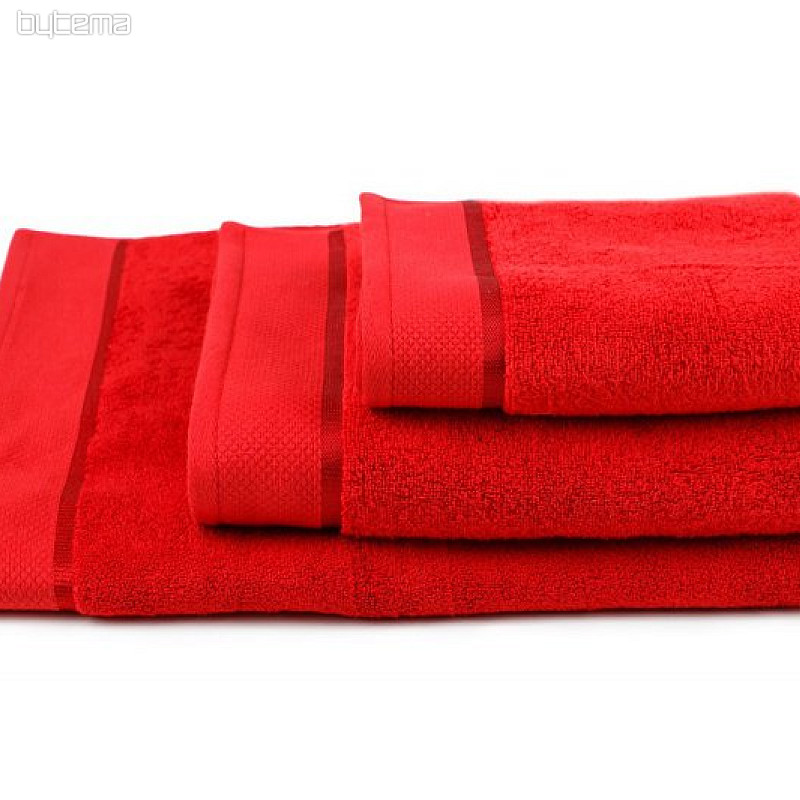 Serviette et drap de bain MIKRO rouge