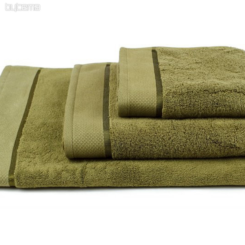 Serviette et drap de bain MIKRO vert foncé