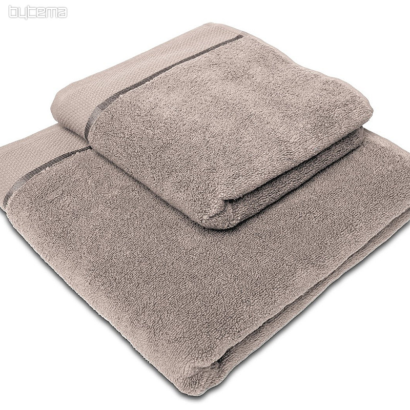 Serviette et drap de bain MIKRO beige gris