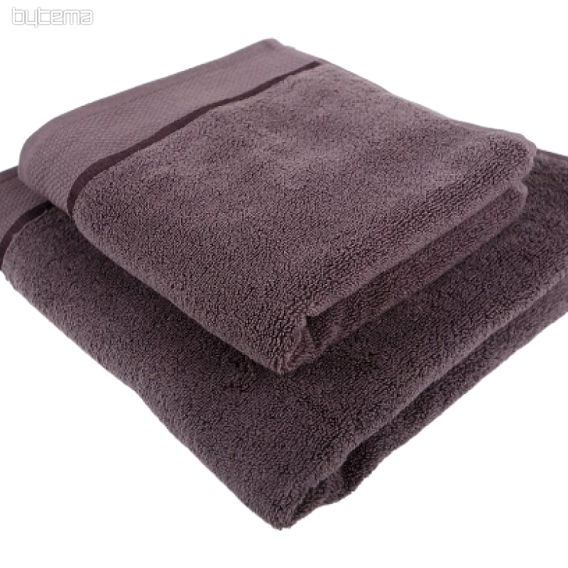 Serviette et drap de bain MIKRO gris foncé
