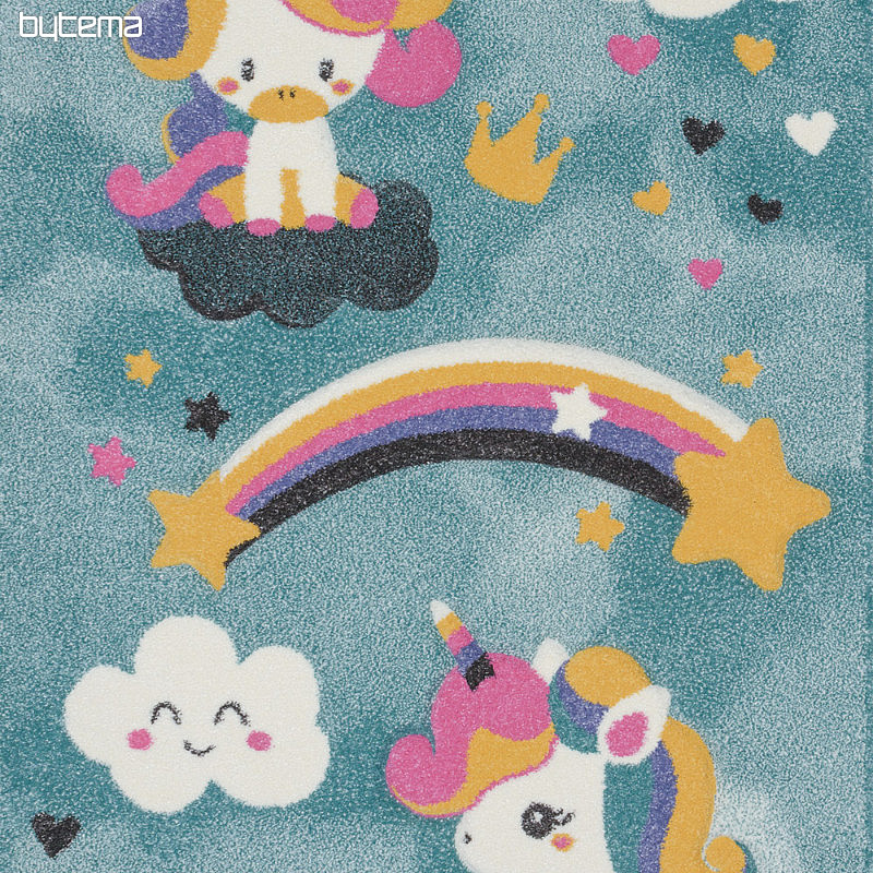 Tapis enfant PASTEL licorne
