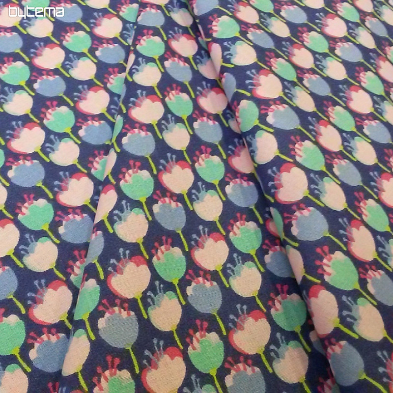 Tissu coton TULIPE