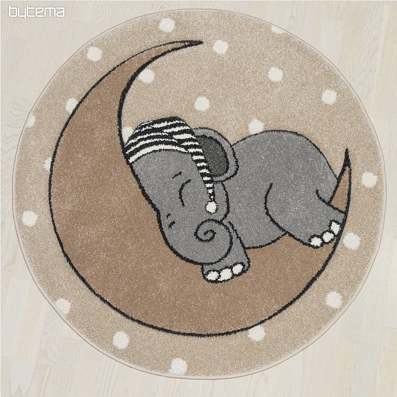 Tapis rond enfant VEGAS éléphant