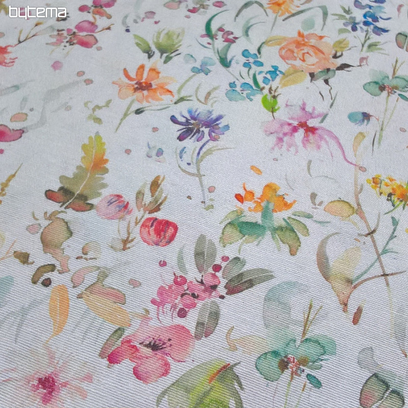 Tissu décoratif FLEURS D&#39;AZALÉE