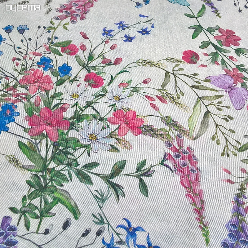 Tissu décoratif MALVA MEADOW BLOSSOM