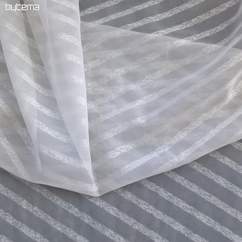Rideau de luxe STRIPE blanc
