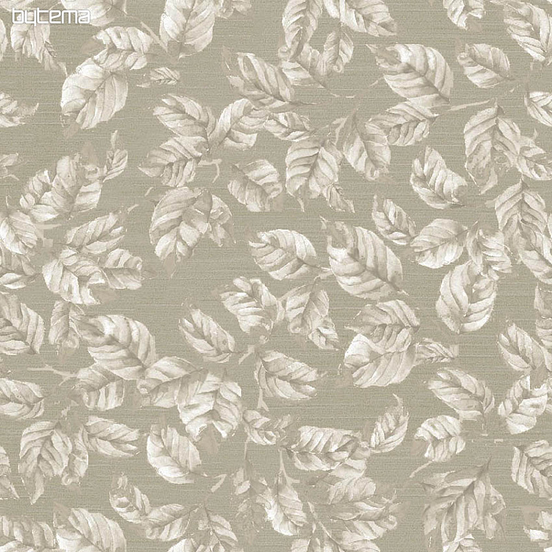 Tissu décoratif NATUR ROSES FEUILLE