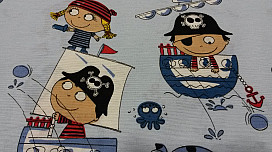 Tissu déco enfant PIRATES