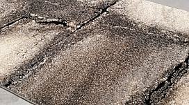 Tapis en pièces au design en marbre