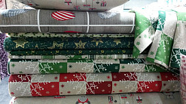 NOUVEAUX TISSUS ET DÉCORATIONS DÉCORATIVES DE NOËL