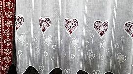 Rideau vitrail Coeur