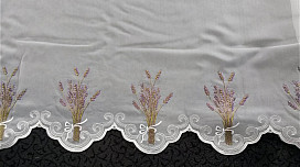 Rideau vitrail LAVANDE 60cm
