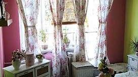 Rideaux romantiques en tissu Růže Rakel