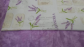 Tissu avec de la lavande