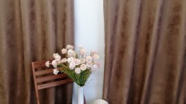 Rideau élégant en tissu Vintage