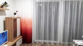 Rideau et rideau élégant pour la porte-fenêtre
