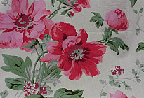 Tissu décoratif PIVOINES