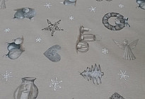 Nouveaux tissus avec un motif de Noël