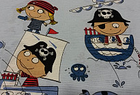 Tissu déco enfant PIRATES
