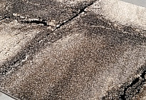 Tapis en pièces au design en marbre