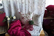 Rideaux élégants en tissu brodé ASHVILLE
