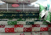 NOUVEAUX TISSUS ET DÉCORATIONS DÉCORATIVES DE NOËL