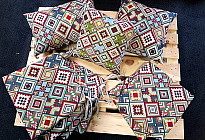 Assises en tissu tapisserie aztèque
