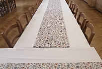 Nappes pour le centre culturel du village de Lešná