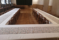 Nappes pour le centre culturel du village de Lešná
