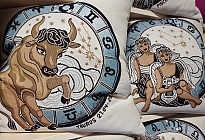 Housses de coussin en tapisserie SIGNES DU ZODIAQUE
