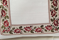 Couvertures et nappes brodées de style champêtre