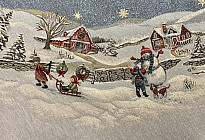 SERVIETTES RONDES GOBELLINE