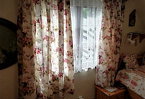 Rideaux en tissu décoratif Eliana rose grand