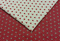 Tissu déco COEURS