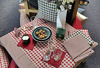 salle à manger élégante en plein air