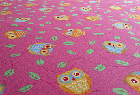 Tapis pour chambres de filles HAPPY OWL