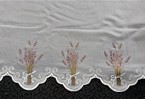 Rideau vitrail LAVANDE 60cm