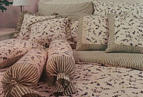Draps crêpe style PROVENCE 140x200, 70x90