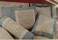 Draps crêpe style PROVENCE 140x200, 70x90