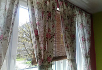 Rideaux romantiques en tissu Růže Rakel
