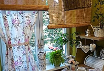 Rideaux romantiques en tissu Růže Rakel