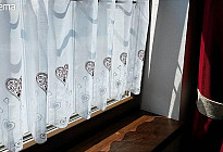 Rideau vitrail Coeur