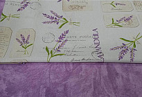 Tissu avec de la lavande